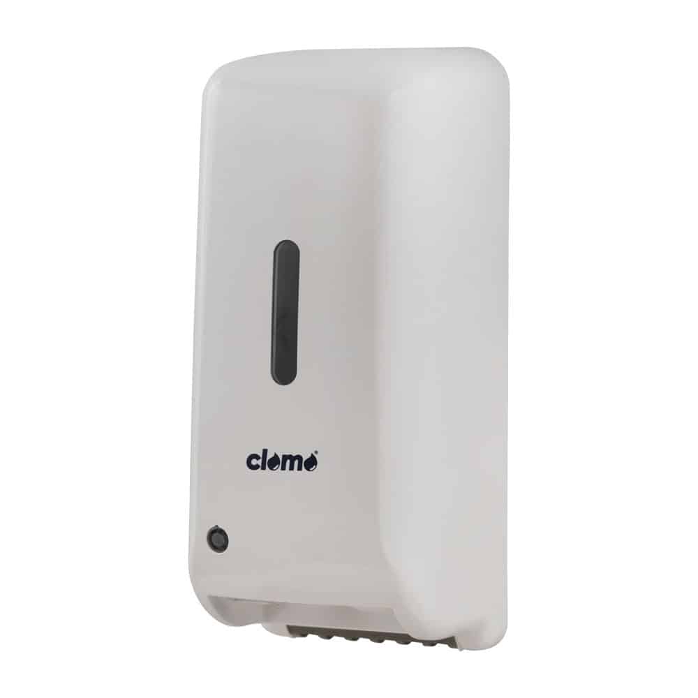 Cremeseifenspender Sensor 1000 ml weiß leicht links - clomo Waschraumhygiene