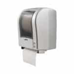 Handtuchrollenspender Sensor silver links - clomo Waschraumhygiene
