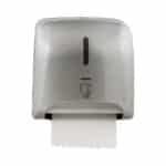 Handtuchrollenspender Mini Automatik silver Frontal - clomo Waschraumhygiene