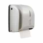 Handtuchrollenspender Mini Automatik silver rechts - clomo Waschraumhygiene