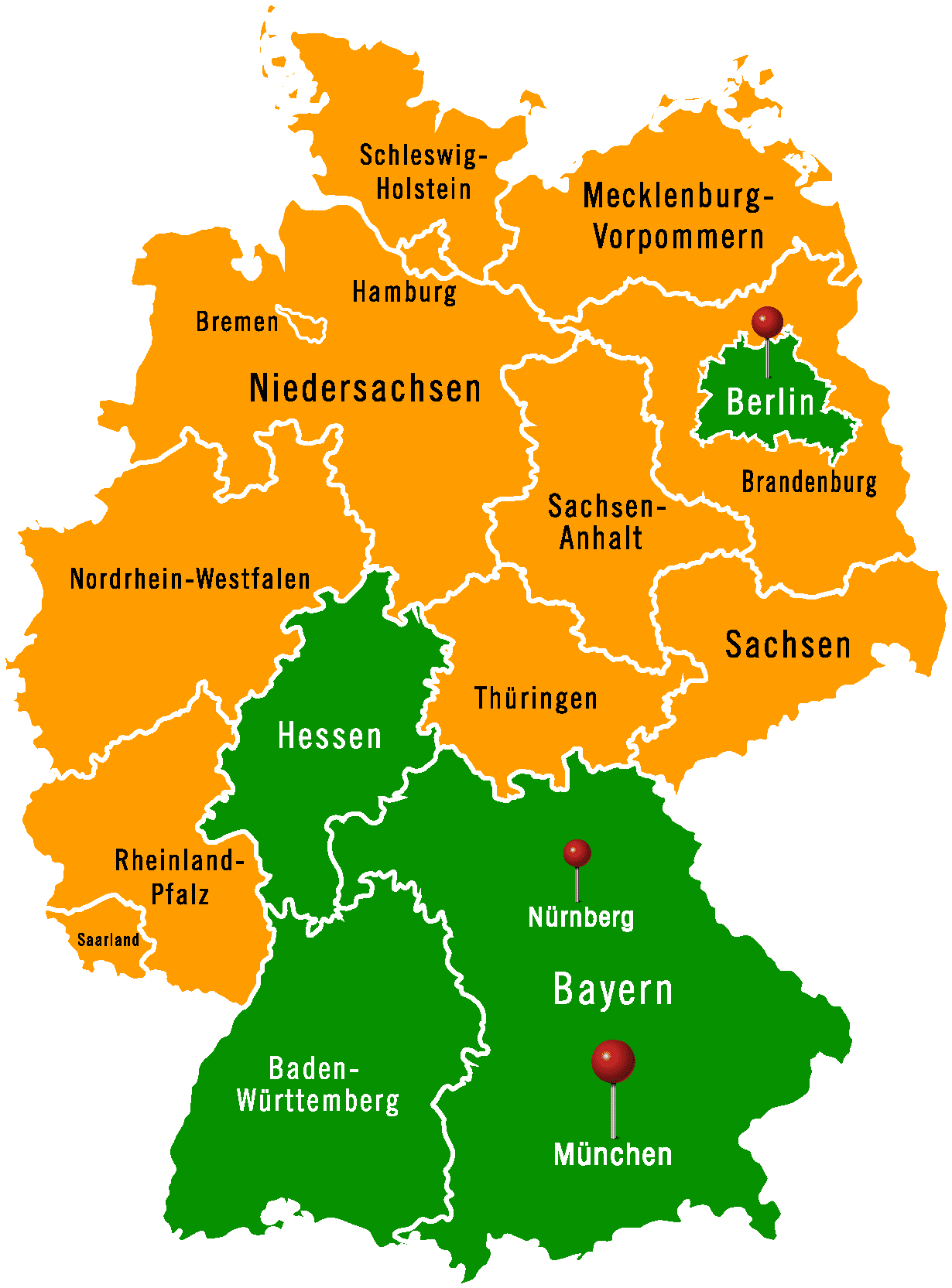 Deutschlandkarte clomo